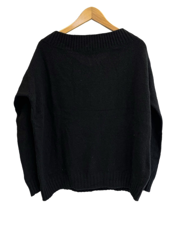 プラダ PRADA カシミア混 ウールセーター ニット 黒 無地 セーター