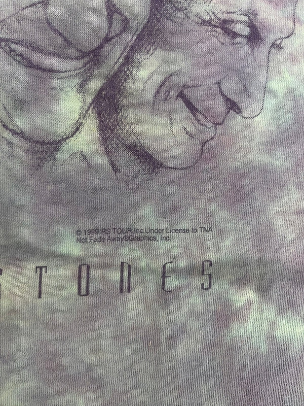 バンド band ©1999 ツアーTシャツ THE Rolling Stones ローリングストーンズ タイダイ  Tシャツ パープル Mサイズ 101MT-4850