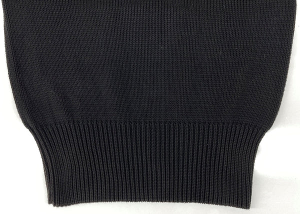 ラルフローレン RalphLauren POLO SPORT 90s USA LOGO COTTON KNIT ロゴ コットン ニット セーター 厚手 長袖 黒 セーター 刺繍 ブラック XLサイズ 104MT-1748