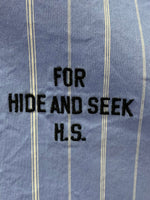 ハイドアンドシーク HIDE AND SEEK 24ss B.D. L/S Shirt 長袖シャツ ストライプ ブルー Lサイズ 201MT-3797