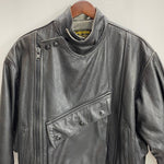 【曜日割引対象外】 バンソン VANSON スウェーデン軍 レザー モーターサイクル USA製 ジャケット ブラック 38サイズ 201MT-3881 VB