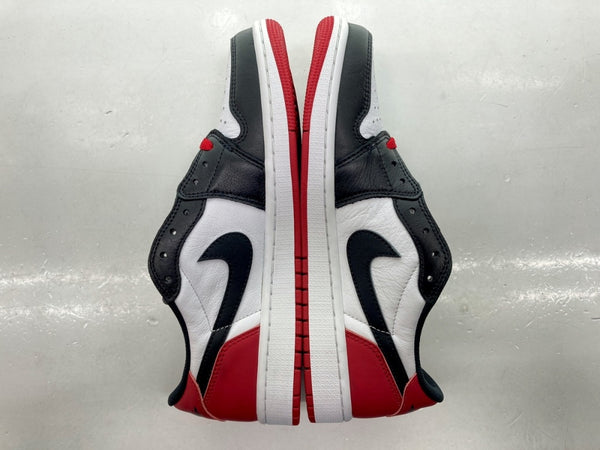 ナイキ NIKE 23年製 AIR JORDAN 1 LOW OG BLACK TOE エア ジョーダン ロー ブラック トゥ AJ1 シューズ 白 赤 黒 CZ0790-106 メンズ靴 スニーカー ブラック 27cm 104-shoes516