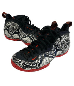 ナイキ NIKE AIR FOAMPOSITE ONE ナイキ エアフォームポジット ワン アルビノスネークスキン 314996-101 メンズ靴 スニーカー ブラック 28cm 101sh-1826