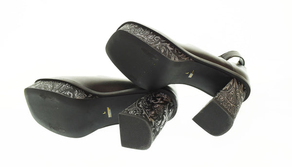 ハレ HARE ガラソールチャンキーパンプス 黒 レディース靴 パンプス ブラック L 103S-961