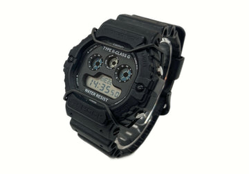 ジーショック G-SHOCK × N.HOOLYWOOD ハリウッド CASIO カシオ TYPE II-CLASS G WORLD TIME 20気圧防水 耐衝撃性 黒 DW-5900NH メンズ腕時計ブラック 104T-5