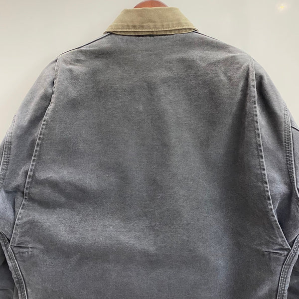 【曜日割引対象外】 カーハート Carhartt 00's デトロイトジャケット 裏地チェック USA製 ジャケット ブラック XLサイズ 201MT-4755 VB