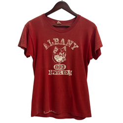 【曜日割引対象外】 チャンピオン Champion 60's ランタグ ALBANY Tシャツ レッド Mサイズ 201MT-4228 VB