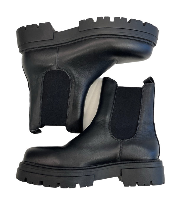 レメ remme チェルシーブーツ サイドゴアブーツ 黒 レディース靴 ブーツ サイドゴア ブラック サイズ38 101sh-2334