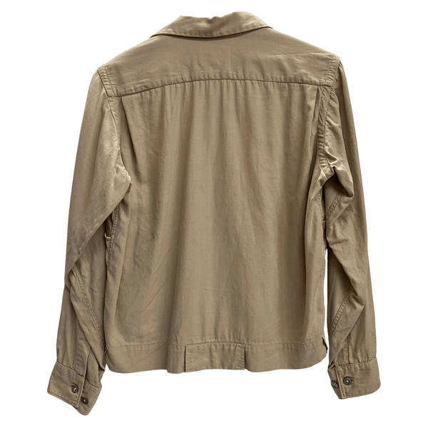 【曜日割引対象外】 ヴィンテージ vintage 40's The KANGAROO SHIRT by MACK カンガルーシャツ 長袖シャツ ベージュ Sサイズ 201MT-4577 VB