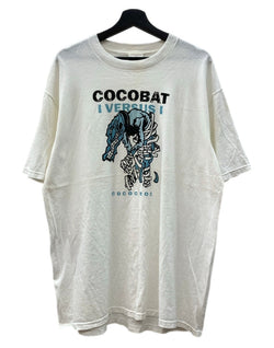 バンド band 90s 00s COCOBAT TEE ココバット Tシャツ United Sportsタグ I Versus I ヘビメタ バンT 半袖 白 Tシャツ ロゴ ホワイト XLサイズ 104MT-2347