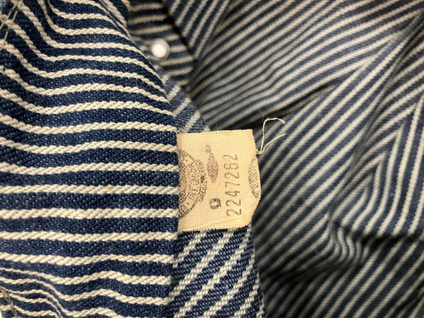 リー Lee 50's 50年代  エンジニアキャップ  ワークキャップ  ユニオンチケット ヒッコリー Vintage ヴィンテージ 帽子 メンズ帽子 キャップ ブルー 101hat-131