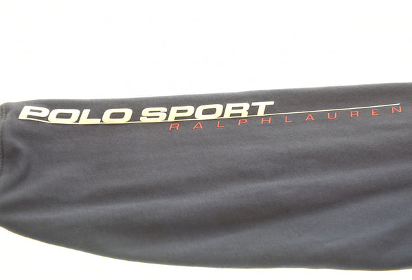 ラルフローレン RalphLauren 90s POLO SPORT アームロゴ グラフィック フーディー 90's 茄子紺  KK-RS-NA-0962 パーカ パープル Lサイズ 103MT-2596