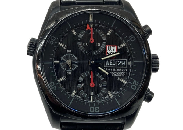 ルミノックス LUMINOX Blackbird ブラック バード 9080シリーズ クロノグラフ 10気圧防水 腕時計 ウォッチ 黒 SR-71 メンズ腕時計ブラック 104T-40