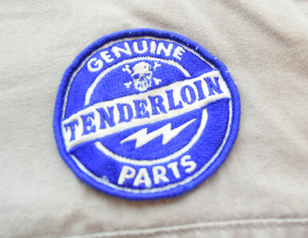 テンダーロイン TENDERLOIN HBT 刺繍 ワーク シャツ 長袖シャツ グレー Sサイズ 103MT-3484