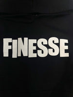 フィネス FINESSE ロゴプリント フーディ パーカー 黒 パーカ ブラック Mサイズ 101MT-4866