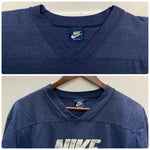 【曜日割引対象外】 ナイキ NIKE 80's 紺タグ フットボールT USA製 長袖カットソー ネイビー Lサイズ 201MT-3335 VB