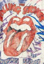 バンドTシャツ BAND-T 90s 90’s The Rolling Stones ローリングストーンス VOODOO LOUNGE 94 ワールドツアーTシャツ 袖シングル タイダイ XL Tシャツ プリント マルチカラー LLサイズ 101MT-2277