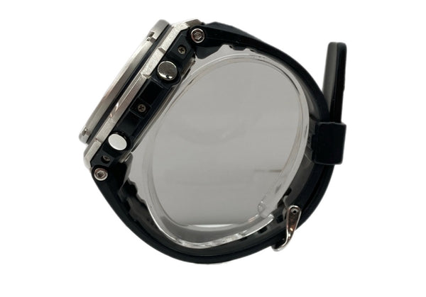 ジーショック G-SHOCK CASIO カシオ G-STEEL タフソーラー 耐衝撃構造 20気圧防水 アウトドア 腕時計 ウォッチ 5444 黒 銀 GST-W110 メンズ腕時計シルバー 104T-28