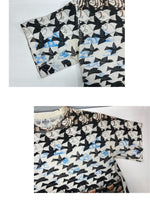 ヴィンテージ vintage 90's 90s  ANDAZIA M.C.ESCHER ALL OVER PRINT MADE IN USA  エッシャー マルチ アメリカ製 Tシャツ マルチカラー Mサイズ 101MT-3516