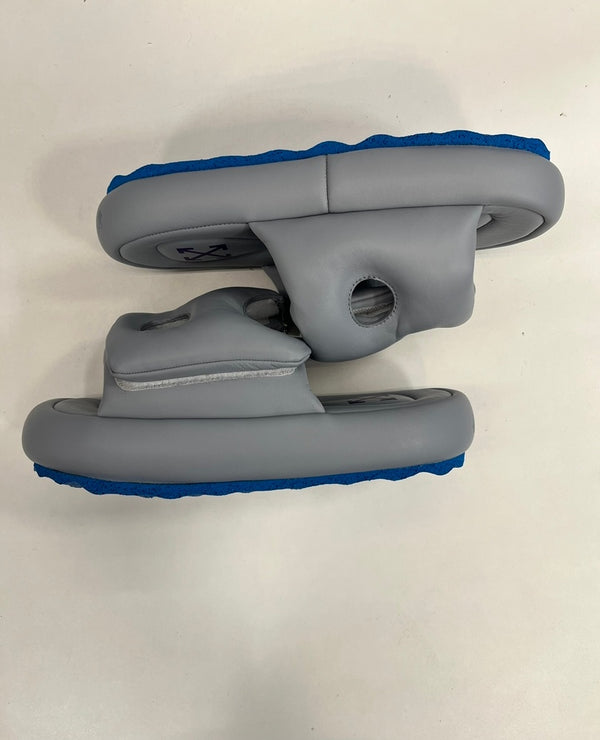 オフホワイト Off-White Meteor メテオ パデッドサンダル レザースライド メンズ靴 サンダル その他 グレー EU40 101sh-2152