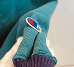 チャンピオン Champion 90s~ 刺繍タグ REVERSE WEAVE リバースウィーブ US古着 ターコイズ系 グリーン系 リブライン ボロ XL スウェット  LLサイズ 101MT-4597