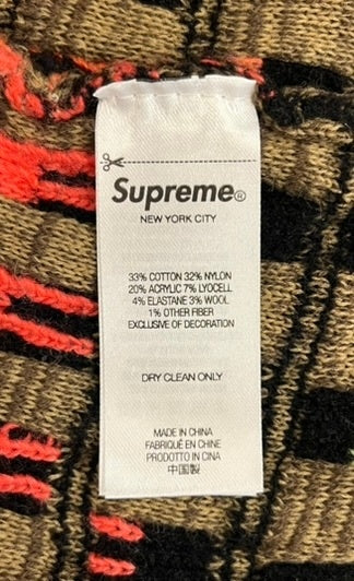 シュプリーム SUPREME 23SS Gradient Grid Zip Up Polo グラディエント グリッド ジップアップ ニット ポロ  半袖シャツ マルチカラー Lサイズ 101MT-4553