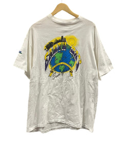 US US古着 90's 90年代 Hanes Intel インテル EARTH DAY アースデイ 企業モノ プロモーション アドバタイジング  MADE IN USA アメリカ製 VINTAGE ヴィンテージ XL Tシャツ ホワイト LLサイズ 101MT-4940