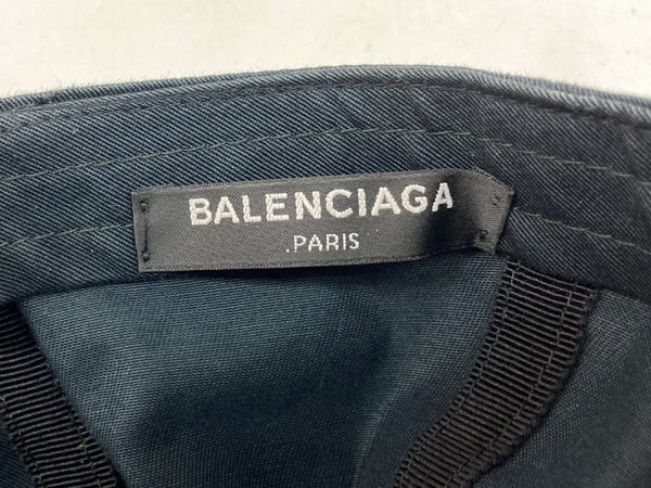 バレンシアガ BALENCIAGA CLASSIC LOGO BASEBALL CAP クラシック ロゴ ベースボール キャップ 6P 刺繍 紺 452245 452B4 帽子 メンズ帽子 キャップ ワンポイント ネイビー 104H-13