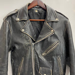 【曜日割引対象外】 アメカジ系 Leather Item ダブルライダースジャケット ジャケット ブラック -サイズ 201MT-4497 VB