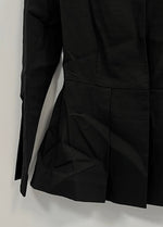 セオリー theory リネンジャケット 麻 ライトアウター 黒 ジャケット ブラック サイズ：00 101LT-170