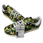 アディダス adidas A BATHING APE Originals Stan Smith IG8949 メンズ靴 スニーカー グリーン 26.5cmサイズ 201-shoes1484