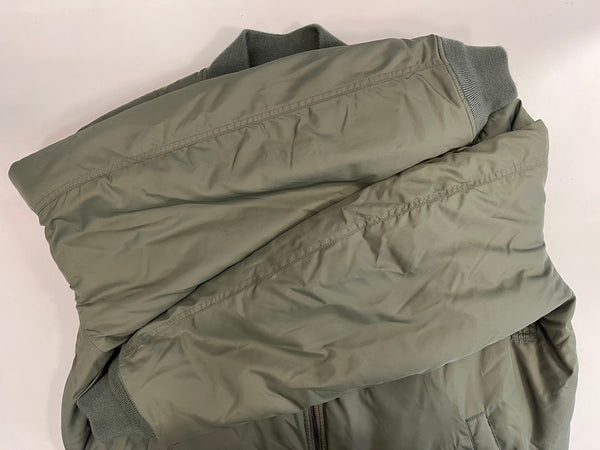 ア ベイシング エイプ A BATHING APE Busy Shark Loose Fit MA-1 Jacket ビジーシャークMA-1ブルゾン フライトジャケット 001HJI301001M XL ジャケット カーキ LLサイズ 101MT-4495