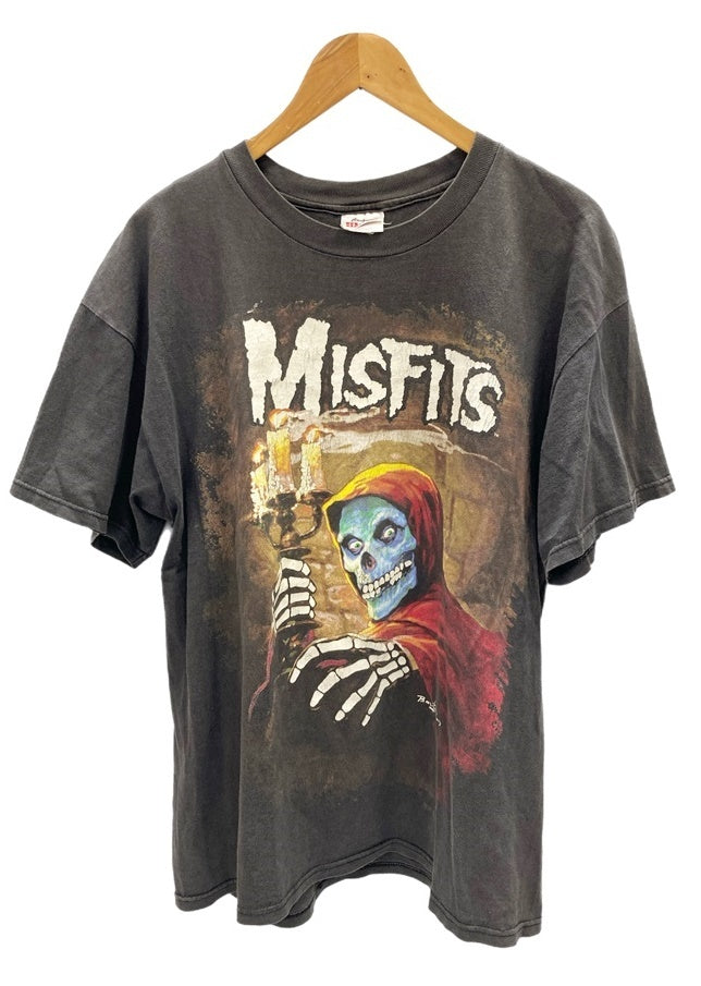 バンドTシャツ BAND-T 90s MISFITS ミスフィッツ American Psycho アメリカンサイコ ヴィンテージTシャツ ロックT Tシャツ プリント ブラック Lサイズ 101MT-2392