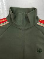 サスクワッチファブリックス Sasquatchfabrix. 23SS LACE TAPE TRACK JACKET レース テープ トラック ジャケット ジャージ 緑 23SS-CSS-001 ジャージ ライン カーキ Lサイズ 104MT-1609