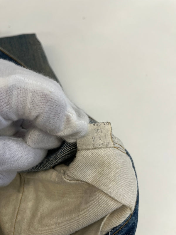 リーバイス Levi's 70s 70’s 70年代~ VINTAGE ヴィンテージ  501 66前期 ボタン裏6 スモールe ヴィンテージデニム デニム ブルー W38L36 101MB-736