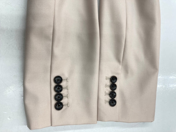 アニュアンス  anuans ウール ブレンド シングルジャケット テーラード フォーマル オフィスカジュアル PINK BEIGE ピンクベージュ  1523501341-0 ジャケット 無地 ベージュ フリーサイズ 104LT-128