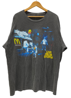 カクタスジャック cactus jack × McDonald's LIVE FROM UTOPIA Tシャツ グレー 2XLサイズ