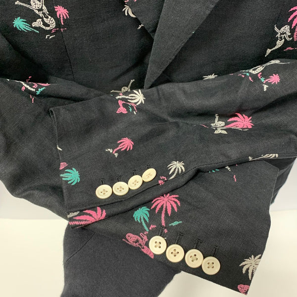 ワコマリア WACKO MARIA 12SS リネン テーラードジャケット 12SS-LINEN-JK01 ジャケット ブラック Mサイズ 201MT-4251