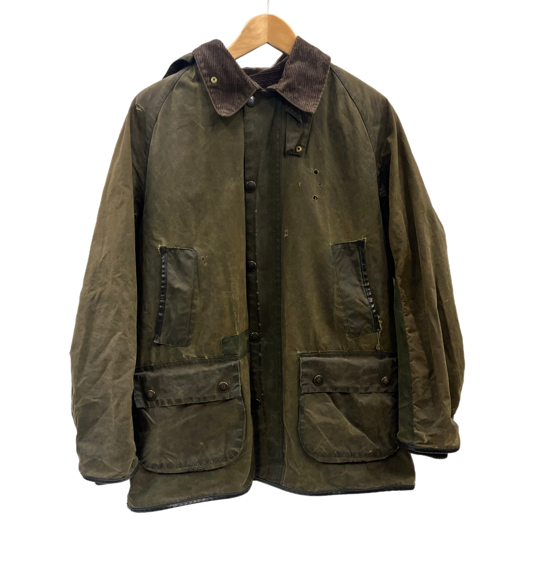 90s Barbour オイルドジャケット ファーライナー カーキ/TW439 バブアー Barbour 90's 90年代 3ワラント BEDALE ビデイル ワックス