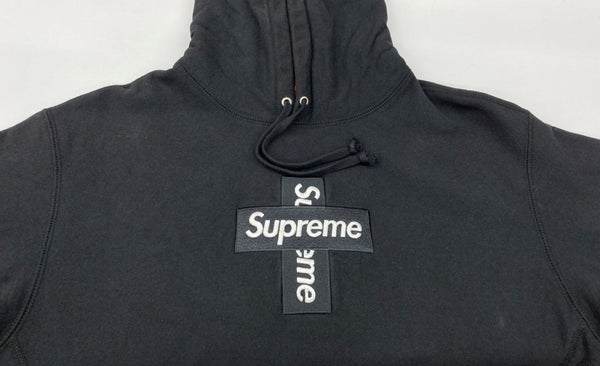 シュプリーム SUPREME 20FW Cross Box Logo Hooded Sweatshirt クロス ボックス ロゴ フーディ スウェット シャツ 黒 パーカ ロゴ ブラック Sサイズ 104MT-1897