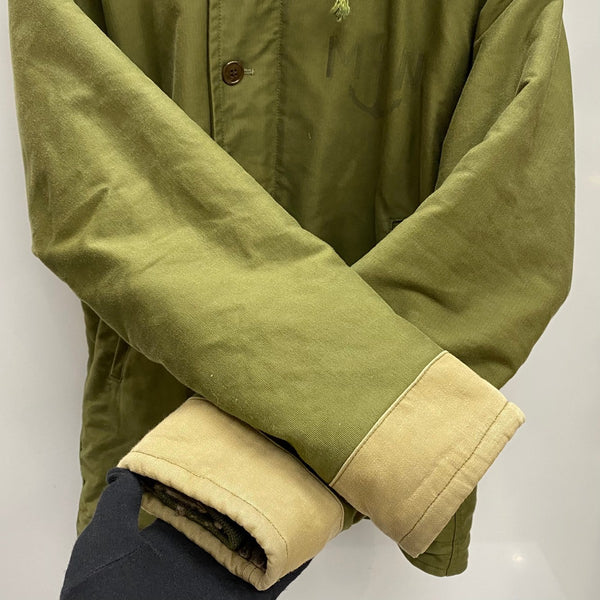 【曜日割引対象外】 クッシュマン CUSHMAN マリンナショナーレ デッキジャケット フランス海軍 21341 ジャケット カーキ XLサイズ 201MT-4429 VB