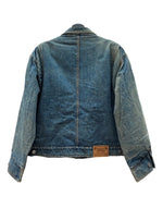 ラルフローレン RalphLauren 80s 90s DENIM JACKET デニム ジャケット 裏地ブランケット ボタン Gジャン アウター インディゴ 青 ジャケット 無地 ブルー Lサイズ 104MT-2067