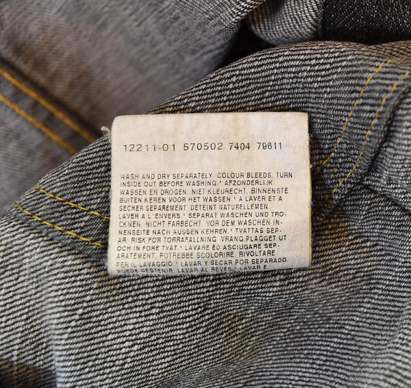 リー Lee ライダー ジャケット スリム  RIDER JACKET SLIM ブラック デニム BLACK DENIM 先染め  XXL ジャケット ブラック 103MT-3495