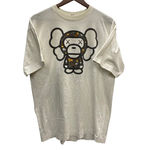ア ベイシング エイプ A BATHING APE KAWS MILO TEE Tシャツ ホワイト Lサイズ 201MT-3968
