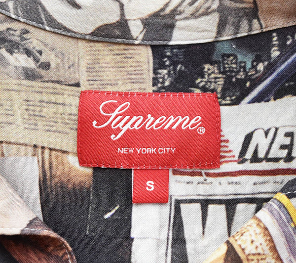 シュプリーム SUPREME 21SS Dash's Wall Rayon S/S Shirt レーヨン シャツ Dan Colen ダン コーレン  半袖シャツ マルチカラー Sサイズ 103MT-2536
