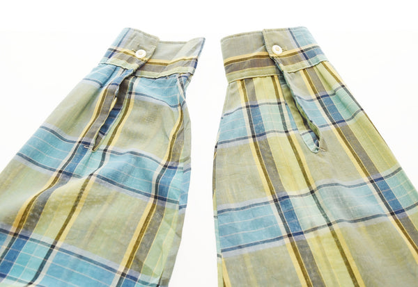 ヴィンテージ Vintage 70s 70's 70年代 TOWN CRAFT タウンクラフト チェック柄オープンカラーシャツ 長袖シャツ マルチカラー LLサイズ 103MT-2135