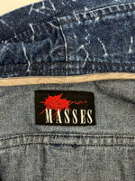 マシス MASSES CLACK DENIM FILD JKT クラックデニムフィールドジャケット デニムジャケット ジャケット ネイビー Mサイズ 101MT-4209