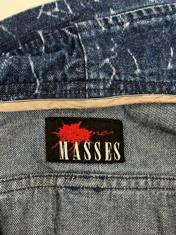 マシス MASSES CLACK DENIM FILD JKT クラックデニムフィールドジャケット デニムジャケット ジャケット ネイビー Mサイズ 101MT-4209