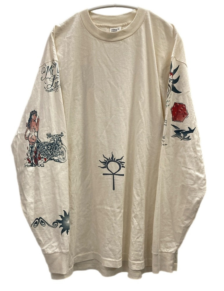 デニスロッドマン　タトゥー　ロンT ヴィンテージ ヴィンテージ vintage 90s Dennis Rodman tattoo デニスロッドマン