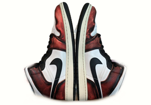 ナイキ NIKE 22年製 AIR JORDAN 1 MID SE WEAR AWAY エア ジョーダン ミッド ウェア アウェイ AJ1 白 赤 DV9565-006 メンズ靴 スニーカー ホワイト 28cm 104-shoes555